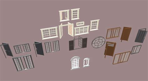 ArtStation - Various types of doors and windows | Resources