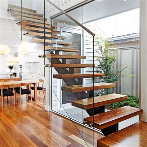 Modern Staircase Design Indoor Wooden Steps for Apartment - China Oak ...