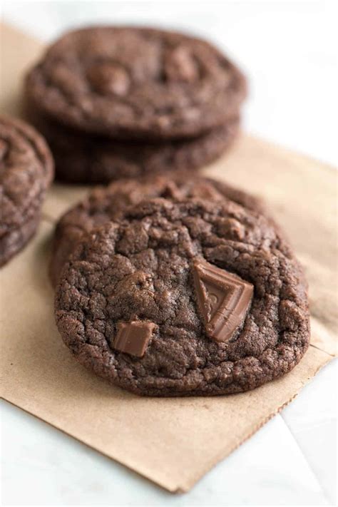 Easy, Chewy Double Chocolate Cookies Recipe