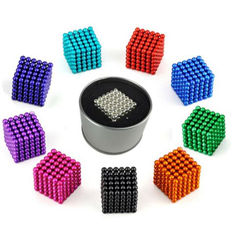 1000pcs 3mm cube buck ball mixcolour magnetic toys neodymium n35 magnet ...