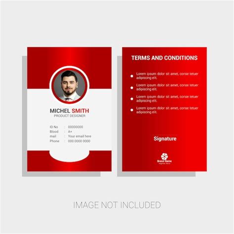 Premium Vector | Vector modern and clean business id card template design