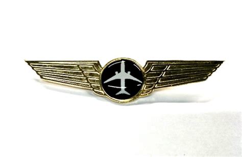 Aircraft black Gold plated uniform wings – Pilot 18.com-Fly High Fly Safe