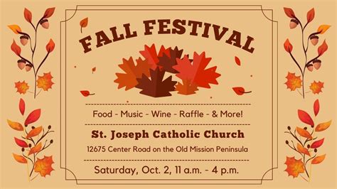 St. Joseph Plans Fall Festival - Raffle, Wine-Tasting, Mexican Food ...