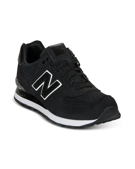 New Balance 574 Sneakers in Black for Men | Lyst