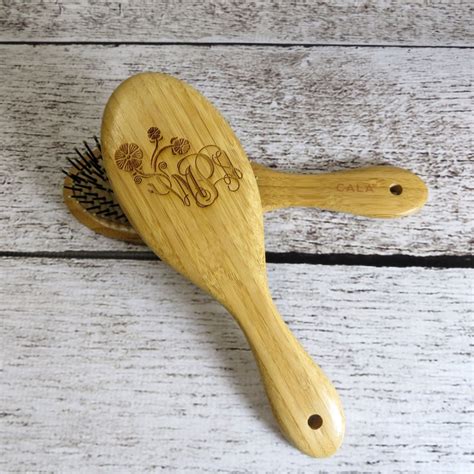 Oval Wooden Hair Brush Personalized Bridesmaids Gifts for - Etsy