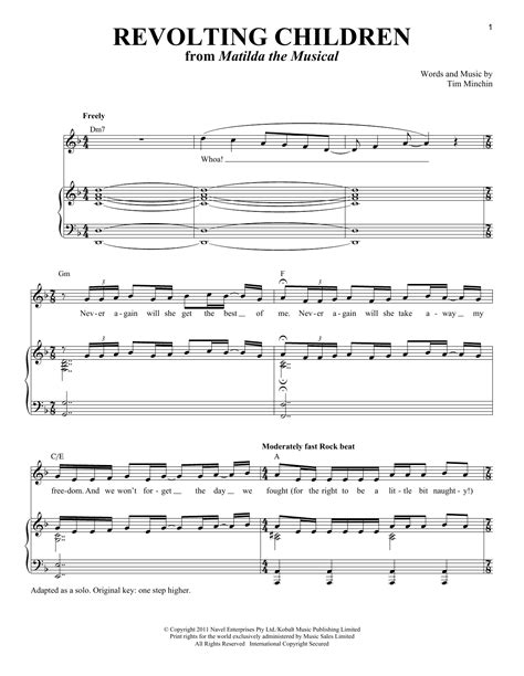 Revolting Children | Sheet Music Direct