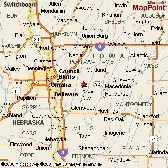 Treynor, Iowa Area Map & More