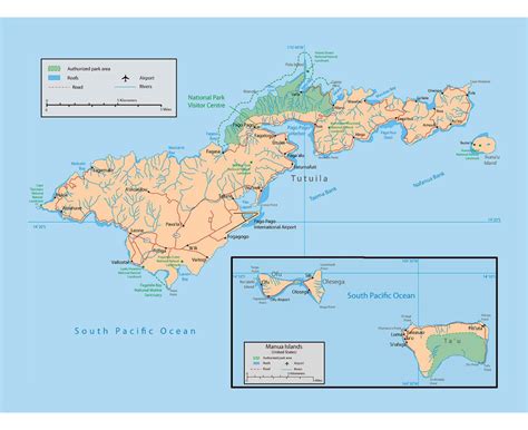 American Samoa National Park Map