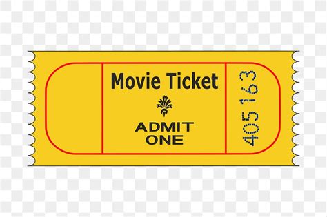 Movie ticket png sticker, transparent | Free PNG - rawpixel