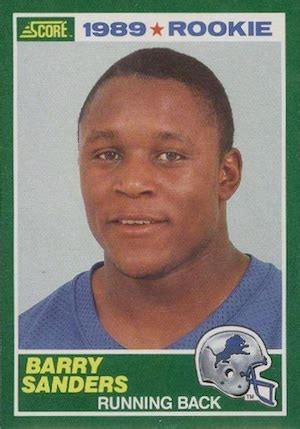 Top Barry Sanders Cards, Rookie Cards, Autographs, Inserts, Valuable