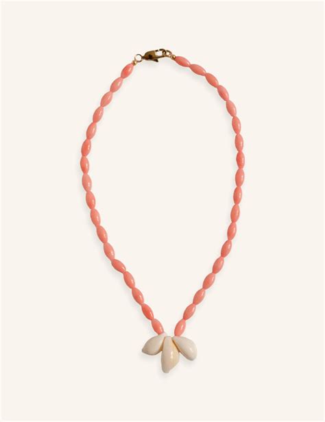 Necklace Coral Shells - Navy Natural