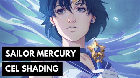 Sailor Mercury: Cel Shading in Photoshop - YouTube