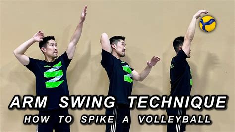 Spiking Arm Swing Technique (Part 1 of 2) | Volleyball Tutorial - YouTube