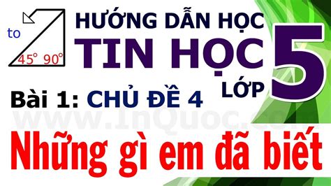 Logo tin học lớp 5 | Hướng Dẫn Học Tin Học Lớp 5 🐢 Bài 1: Những gì em đã biết 🐢 Chủ đề 4: Thế ...