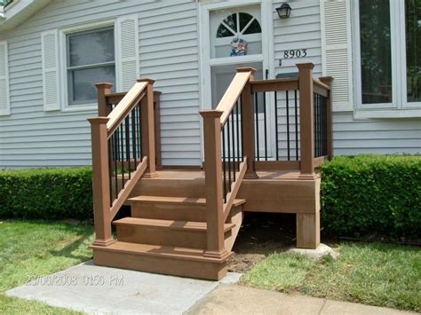 Wood Deck Front Porch and Small Front Deck Ideas For Houses Entry Yard ...