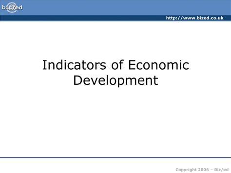 PPT - Indicators of Economic Development PowerPoint Presentation - ID:227286