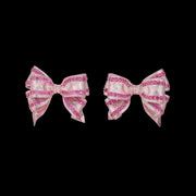 Rose Mini Bow Tie Earrings – Anabela Chan Joaillerie