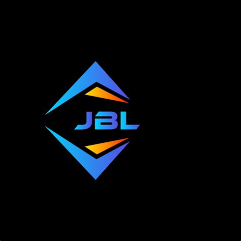 JBL abstract technology logo design on Black background. JBL creative ...