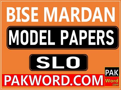 Download Bise Mardan SLO Based Model Papers 9 Class Exam