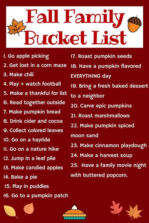 Fall Bucket List For Families To Have The Best Autumn Ever | Fall ...