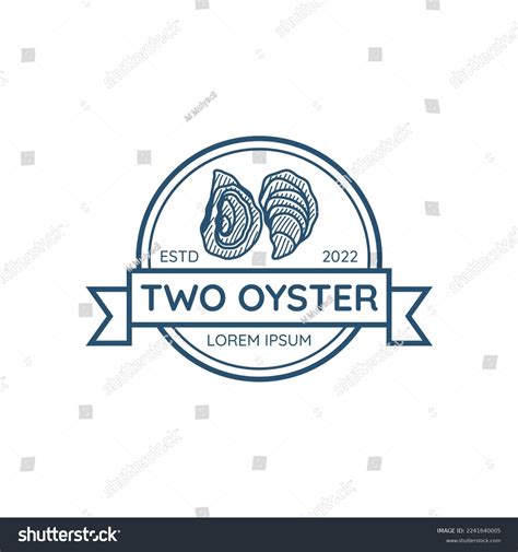 Oyster Logo Vector Suitable Restaurant Branding Stock Vector (Royalty ...