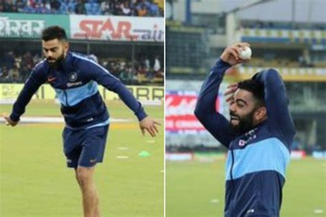 Virat Kohli caught on camera imitating Harbhajan Singh's bowling action ...