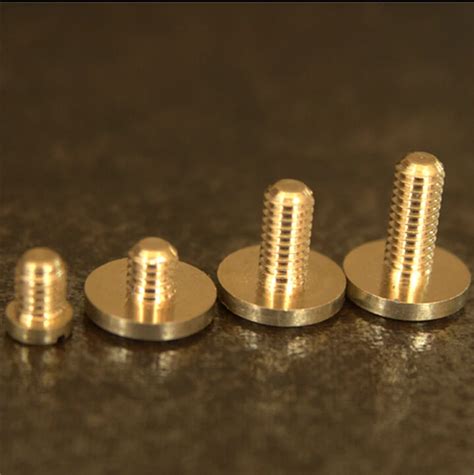 M4*4*10 pure brass flat head screws DIY copper belt screw different sizes 20pcs/lot-in Screws ...