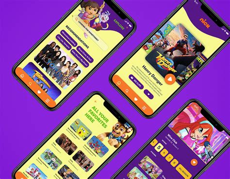 'NICK' NICKELODEON APP UI/UX REDESIGN :: Behance