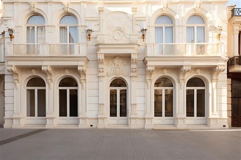 Premium Photo | Photo of Renaissance Inspired Facade With Pilasters and Decorative Co Blank ...