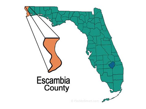 Escambia County Fl Map