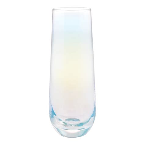 Modern Iridescent Stemless Champagne Flute - World Market