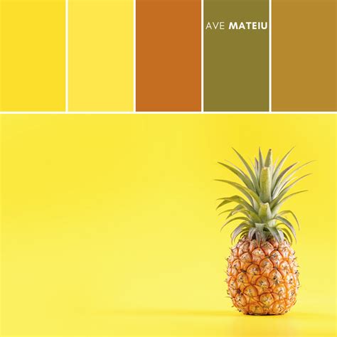 Beautiful Fresh Pineapple Color Palette 372 - Ave Mateiu