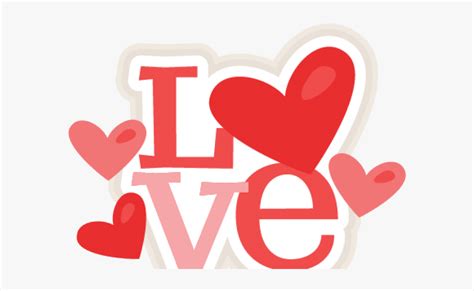 Cute Love Clipart - Heart, HD Png Download - kindpng