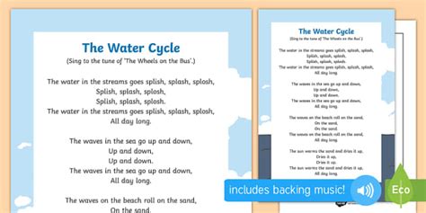 The Water Cycle Song | Lyrics & Music | Primary Resources