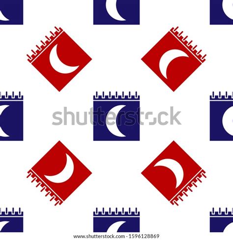 Blue Red Moon Phases Calendar Icon Stock Vector (Royalty Free ...