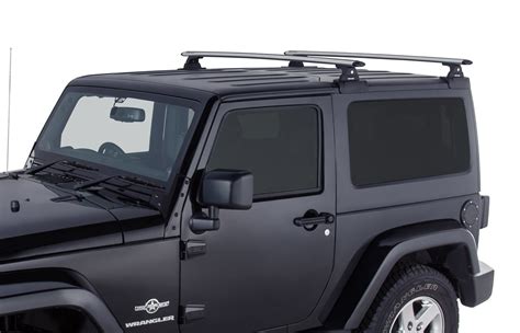 Rhino-Rack Vortex 2-Bar Backbone Roof Rack for 07-18 Jeep Wrangler JK Hardtop | Quadratec