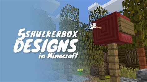 5 Creative Designs for Shulker Boxes in Minecraft 1.11 - YouTube