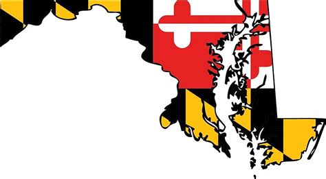 "Maryland Flag Silhouette Print" by mirmaids | Redbubble