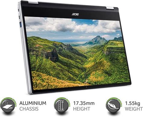 Acer Chromebook Spin 514 CP514 1H 14 Inch Touchscreen AMD Ryzen 5 3500C 8GB RAM 128GB eMMC ...