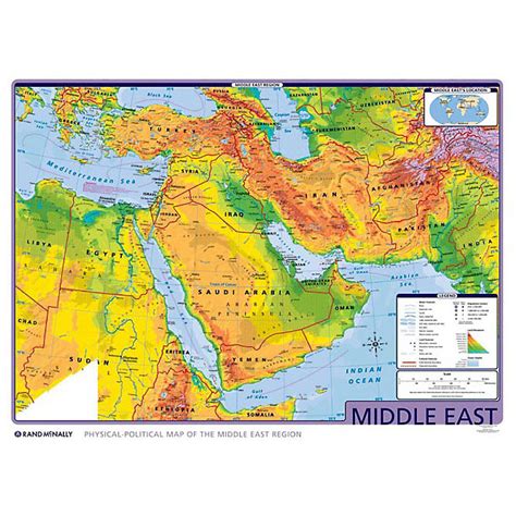 Middle East Relief Map