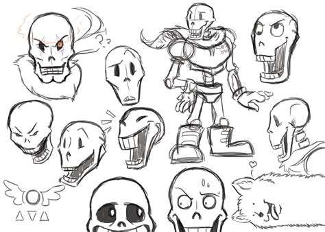 Papyrus Sketches by KohakuKun19 on DeviantArt