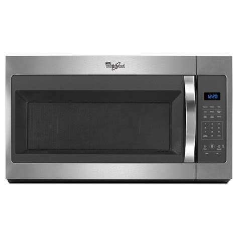 Whirlpool 1.7 cu. ft. Over the Range Microwave in Stainless Steel-WMH31017FS - The Home Depot