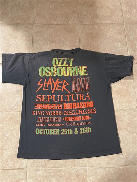 Vintage 1996 The Ozz Fest Ozzy Osbourne Tour T-shirt - BIDSTITCH