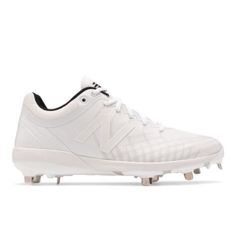 New Balance 4040v5 Triple White Men's Baseball Cleats and Turf Shoes (L4040JW5) | ProShopaholic.com