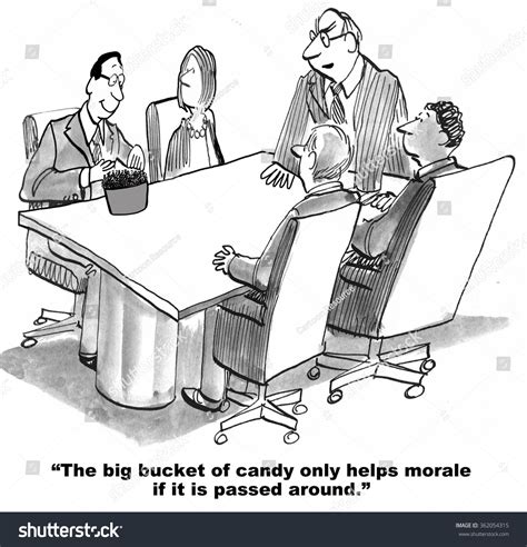 Business Cartoon About Corporate Culture Big Stock Illustration ...