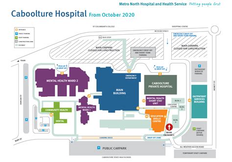 Prince Charles Hospital Map | Color 2018