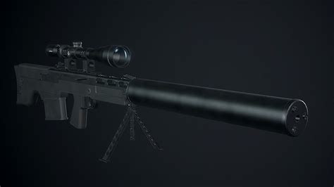 3D model VKS sniper rifle VR / AR / low-poly | CGTrader