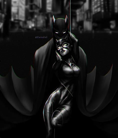 [FAN ART] Batman & Catwoman. By me. : r/batman