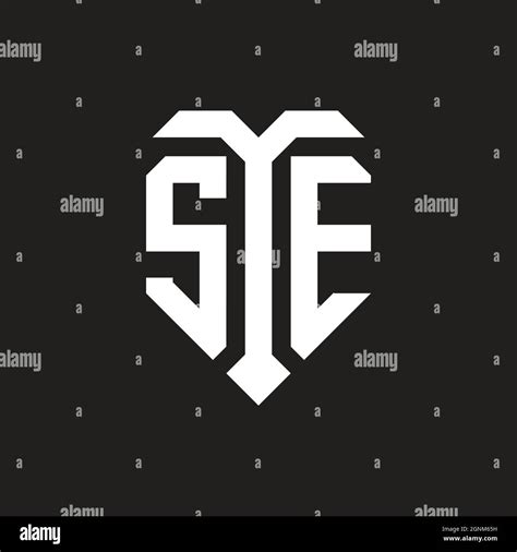 SY logo with shield white orange shape design template isolated on black background Stock Vector ...