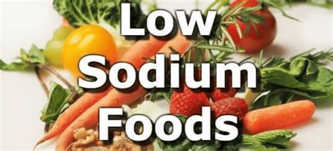 Printable Low Sodium Diet Food List - Diets Meal Plan